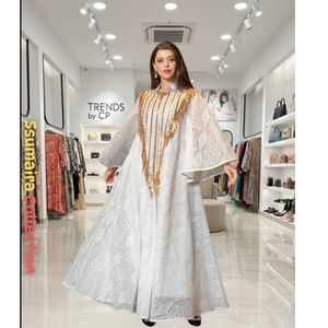 Tendencias 2026: Abaya/Jalabiya de Noche/Formal para Mujer, Estilo CP Modesto, Manga Larga, Largo hasta el Suelo, Corte en A, con Cuello en V y Lentejuelas - Product Image 1