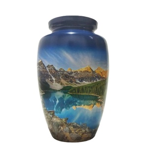 Permanent <b>Memorial</b> Aluminum Urn for Human Ashes Adult -Lasting Tribute Metal Cremation Urn-Keepsake <b>Memorial</b> <b>Vase</b> for Funeral - Product Image 1