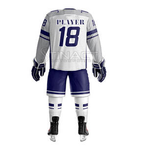 Ensemble maillot et pantalon de hockey sur glace fabriqué au Pakistan, conçu avec un tissu de qualité professionnelle offrant respirabilité et confort - Product Image 5