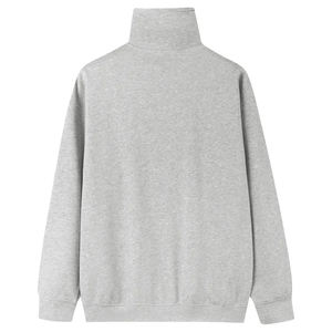 NUEVA Serie de Suéteres para Hombre con Cuello Alto y Cierre de Cremallera 1/4, Hombros Caídos, Cremallera Alf, 380gsm, con Logotipo Personalizado - Product Image 2