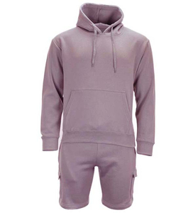 Conjunto de Sudadera con Capucha Azul Claro Unisex, Manga Larga, Patrón Geométrico, Ropa Casual, Estilo Urbano, 2 Bolsillos Laterales, Ligero, 100% - Product Image 6