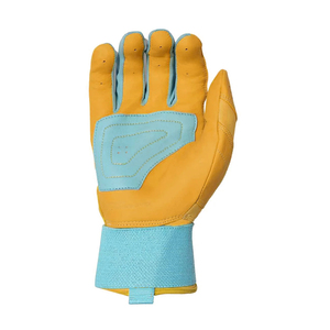 Guantes de Béisbol Juveniles de Moda para Deportes, con Detalles en Cuero Azul y Amarillo, Diseño Acolchado, Guantes de Softbol - Product Image 3