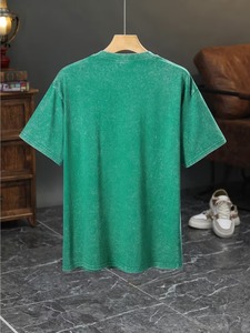 Heavy <b>Weight</b> Tee Acid Washed Plain Cotton T Shirt <b>Blank</b> Street Wear Washed T-Shirt Custom Acid Wash T-Shirt Breathable Fit - Product Image 2