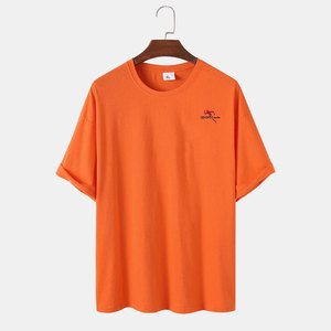เสื้อยืดผู้ชายผ้าฝ้ายฟลีซ 100% รุ่นใหม่ แห้งเร็ว ระบายอากาศดี เป็นมิตรกับสิ่งแวดล้อม สไตล์ลำลอง ขายดีที่สุด - Product Image 1