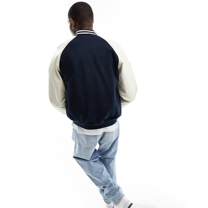 Men's Varsity College <b>Jacket</b> <b>Baseball</b> <b>Bomber</b> <b>Jacket</b> Vintage Casual Unisex Streetwear Patches Varsity <b>Jackets</b> - Product Image 3