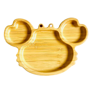 Juego de 5 Platos de Madera Ecológicos de 9 Pulgadas, Estilo Americano, para Guardar Nueces, Frutas y Pasteles, Vajilla para Cocina y Fiestas - Product Image 5