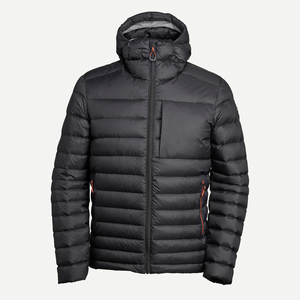 Parka Acolchada Larga con Capucha para Hombre, Personalizada, de Lona, con Cuello Alto, Abrigo Cálido de Invierno, Estampado Deportivo - Product Image 3