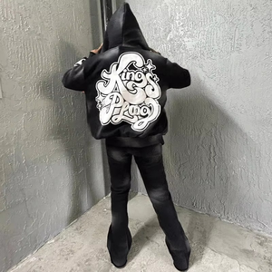 ชุดวอร์มออกกำลังกายแบบมีฮู้ด 2 in 1 สำหรับผู้ชาย ระบายอากาศได้ดี ล้างสีแบบแอซิดวอช เหมาะสำหรับฤดูหนาว ใส่เล่นกีฬา วิ่งจ๊อกกิ้ง ลายเรียบ ชุดเซ็ตสเวตสูท ยูนิเซ็กซ์ - Product Image 4