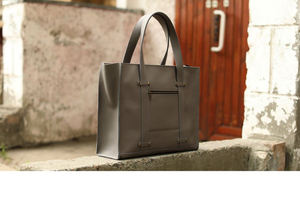 Sac fourre-tout en cuir marron, cuir véritable, fait main, personnalisé, sac fourre-tout en cuir noir pour femme LTB-0230 - Product Image 5