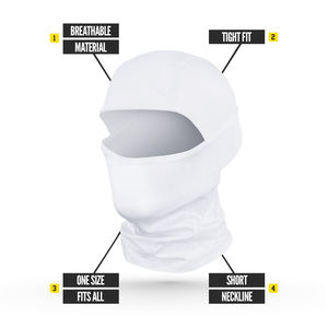 Masque facial Balaclava facile à porter et amovible, design unisexe, masque rafraîchissant pour l'été, protection solaire UV, masque de moto pour l'extérieur - Product Image 5