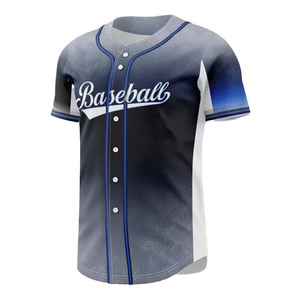 Camisetas de Béisbol/Sóftbol Unisex Personalizadas con Logotipo, en Spandex/Algodón, Impresión por Transferencia de Calor, Transpirables, Tallas Grandes, Peso de la Tela 220g - Product Image 2