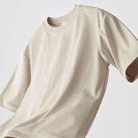 T-shirt en tricot à col rond surdimensionné AIRism 100% coton, respirant, séchage rapide, décontracté pour homme