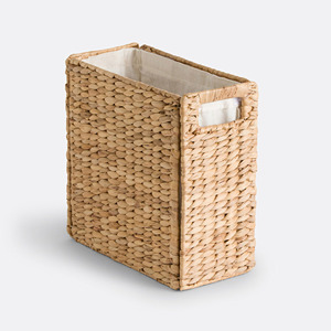 Cestas de almacenamiento tejidas a mano, cestas de jacinto de agua, contenedores plegables, organizadores de ropa sucia - Product Image 1