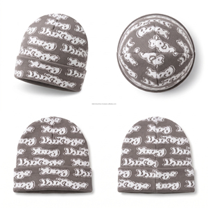 Custom All Over Print Logo Beanies Acrylic High Quality Knit Premium Beanie <b>Hat</b> with OEM Services manufacturer - Product Image 6