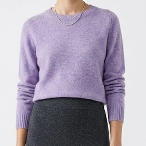 Pull-over col rond pour femme, couleur unie, 100% acrylique, manches longues, tricot décontracté, anti-boulochage, coupe classique, pour l'automne - Product Image 3