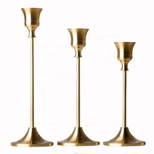 Hot Antique <b>Brass</b> <b>Candle</b> <b>Sticks</b> for Taper <b>Candles</b> Farmhouse Decor Dining Room Decoration Events and Traditional Interior Styling - Product Image 3