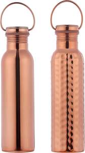 ขวดทองแดงแท้ แข็งแรง ทนทาน เหมาะสำหรับเป็นของขวัญและใช้ในบ้าน ขวดน้ำทองแดง 900 มล. คุณภาพดีที่สุด พร้อมฝาปิด ขายส่ง - Product Image 2