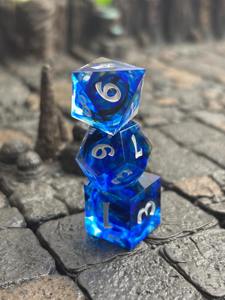 Lot de dés en résine en gros, dés polyédriques professionnels en résine pour jeux de table DND RPG, prix d'usine personnalisé, dés de jeu - Product Image 3