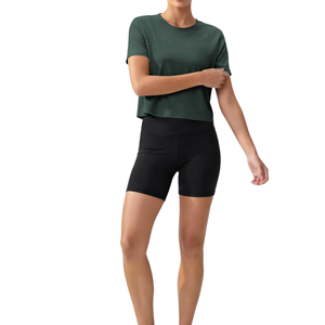 T-shirts courts sur mesure à manches courtes pour femme, style décontracté, coupe épaules tombantes, pour l'été, avec faible MOQ - Product Image 6