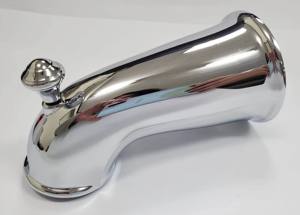 Robinet de baignoire en alliage de zinc avec vanne de dérivation intégrée pour une transition fluide entre le robinet de bain et le débit d'eau de la douche - Product Image 2