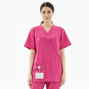 Ensemble de blouses médicales pour femmes les plus vendues, respirant, uniforme d'hôpital, manches courtes, blouses d'infirmière, broderie personnalisée - Product Image 1