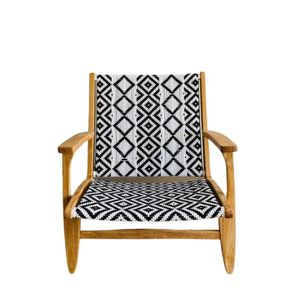 Furniture Garden <b>Chairs</b> With Teak Wood Frame Combined With Woven Fabric Motifs, Giving An Elegant And Modern Impression - Product Image 6