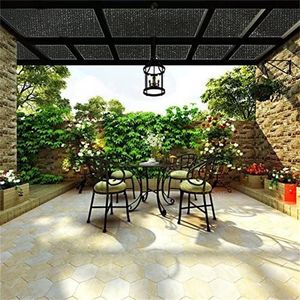8 Ft. X 12 Ft. 90% nero resistente ai raggi UV tessuto per la protezione solare in tessuto a rete con bordo tagliato accessori per esterni - Product Image 6