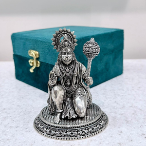 Fine Work Hanuman Idol Brass Handicrafts Lord Hanuman Ji <b>Statue</b> Pooja Temple Decor Veer Hanuman Bajrangbali - Product Image 2