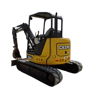 50G Crawler <b>Excavator</b> Yellow Compact Track Loader for Utility and Site Work - Product Image 1