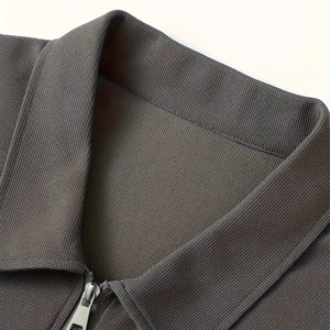 OEM <b>Men's</b> Casual Tracksuit Set Full Sleeve Zipper <b>Jacket</b> Pants Solid Color Breathable Regular Fit Autumn Wear 2 Piece Suit - Product Image 6