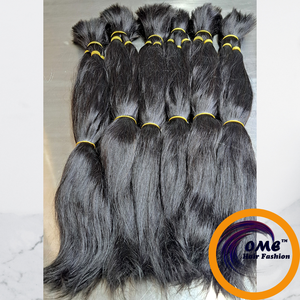 Extensions de cheveux vierges péruviens Remy en vrac, à pointes épaisses et droites |   Cheveux humains 100% naturels |   Tresses épaisses à double trame - Product Image 3