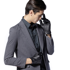 Gants de conduite en cuir avec logo personnalisé, gants de course classiques de luxe sans doigts, OEM ODM au prix d'usine - Product Image 1