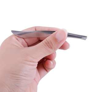 Pince à épiler professionnelle en acier inoxydable pour sourcils, 1 pièce, argentée, outils de beauté et de maquillage pour femmes - Product Image 5