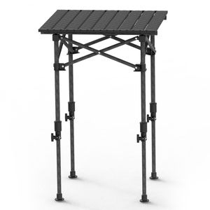 Portable Rustproof Carbon Steel Foldable Roll-Up Camping <b>Table</b> <b>Adjustable</b> Height for Picnic & Outdoor Camping - Product Image 6
