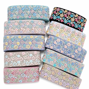 Encaje Floral Bordado de Voile Ecológico de Primera Calidad, Gran Ancho, para Prendas de Alta Costura, Bolsos, Manualidades y Decoración - Product Image 1