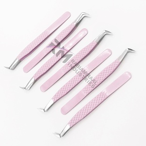 Pinzas para Pestañas RMI Color Rosa Bebé, Acero Inoxidable, Punta de 90 Grados, Punta de Precisión Suave, 10 mm de Longitud, Antimagnéticas - Product Image 5