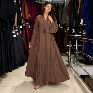 Premium Embroidered Abaya Dubai Luxury Modest Wear <b>for</b> Women Designer Embroidered Abaya <b>for</b> Women High Quality Dubai Style - Product Image 6
