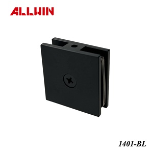 Orb แคลมป์ยึดกระจกอาบน้ำสีดำขอบสี่เหลี่ยม51x51มม. สำหรับวัสดุทองเหลืองหนา4มม. - Product Image 2