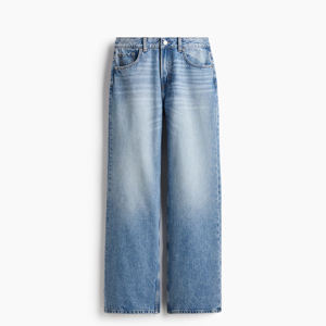 Jeans de Mezclilla Bleecker de Cintura Alta y Pierna Ancha para Mujer, Corte Holgado y Recto, Estilo Casual Retro, Pantalones de Moda Urbana - Product Image 5