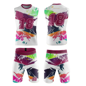 Uniforme de Fútbol Americano de Compresión Transpirable Personalizado 7v7 para Adultos, Sin Mangas, 100% Poliéster, Secado Rápido, Cintura Elástica - Product Image 1