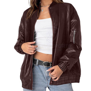 Chaqueta de cuero para mujer de último estilo, con costuras finas, cómoda y duradera. - Product Image 2