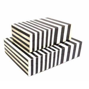 New Arrival Diamond Pattern Bone Inlay Jewelry <b>Box</b> Bone Decorative <b>Storage</b> <b>Box</b> Bone Inlay Jewelry Organizer in Wholesale Price - Product Image 6