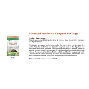 NaturVet Advanced Probiotics and Enzymes Scoopables para Perros 11oz - Product Image 1