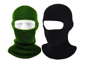 Balaclava en tricot intégral à 1 trou avec logo brodé personnalisé pour l'hiver - Product Image 4