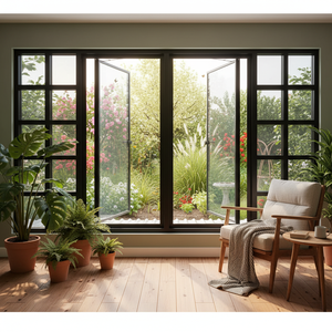 Casement <b>Windows</b> Heat Insulation Aluminum OEM/ODM Horizontal Aluminum Alloy <b>Window</b> Vietnam <b>For</b> Residential House Villa - Product Image 6