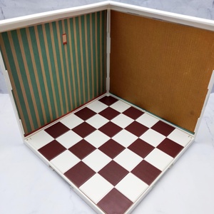 Muebles de casa de muñecas de plástico 3D en miniatura para modelo y juguete de escena de piso de rejilla DIY - Product Image 1