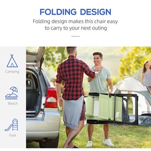 Set di 2 Sedie Reclinabili Pieghevoli con Schienale Regolabile Verdi per Esterni e Patio - Product Image 4