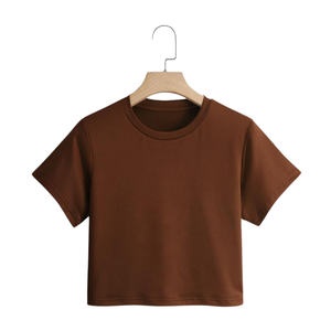Haut pour femme en mélange de coton léger, coupe classique, écologique, imprimé, mode, usage quotidien, logo personnalisé, OEM, en gros - Product Image 3