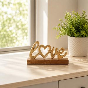 Décoration Murale en Métal avec Base en Bois, Cadeau pour Anniversaire de Mariage, Anniversaire, Décoration d'Intérieur - Product Image 2