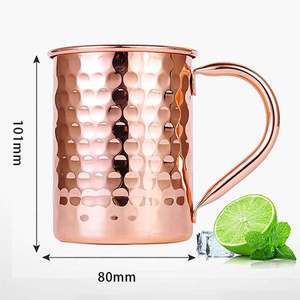 Taza Moscow Mule de Cobre Artesanal, Taza Clásica para Beber Cócteles, Taza para Bebidas de Bar, Logotipo Personalizado, Proveedor Mayorista OEM ODM - Product Image 6